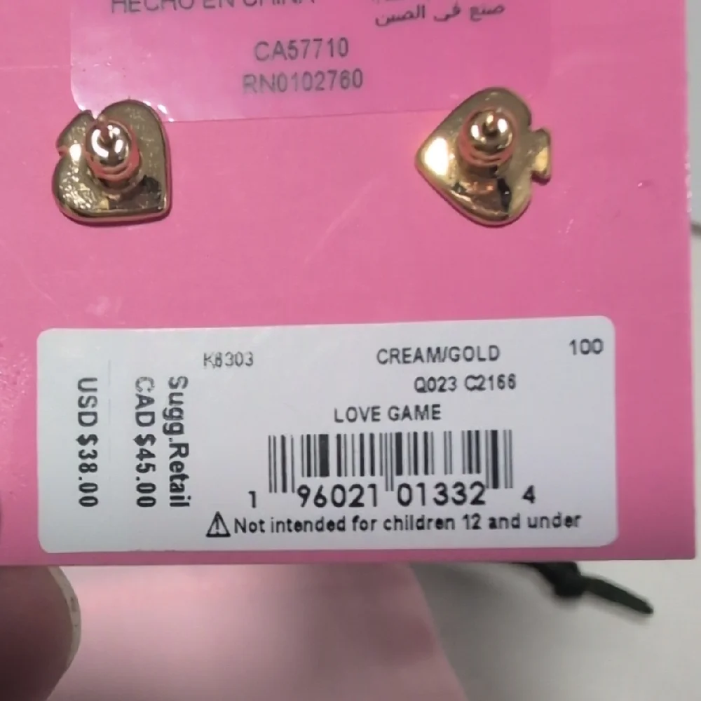 Kate Spade Love Game Stud Earrings